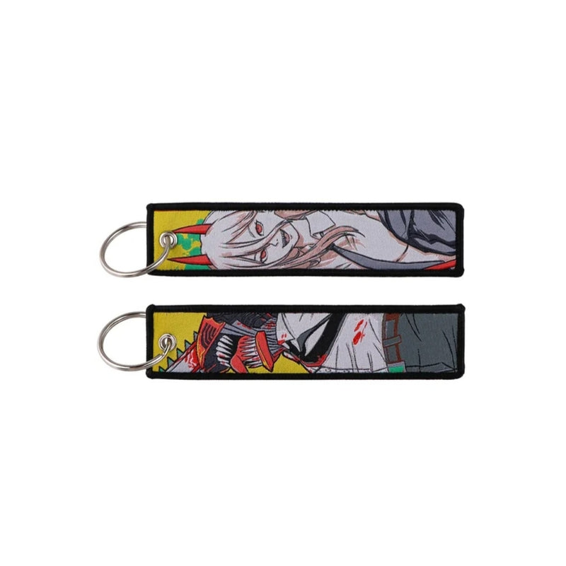 Fabric Keychain: Denji & Power