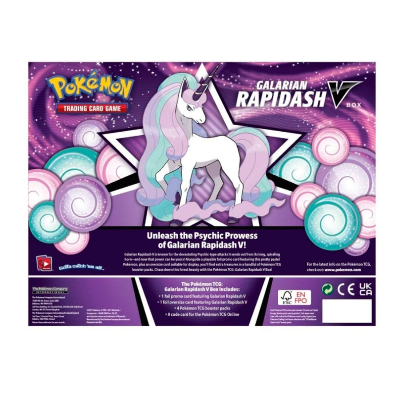 Pokemon TCG: Galarian Rapidash V Box